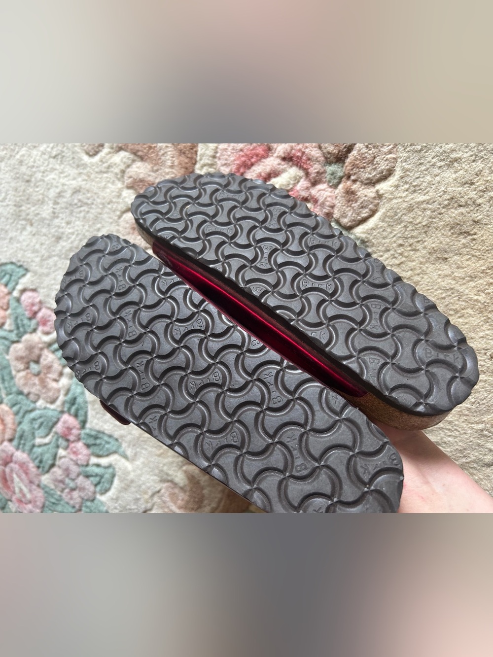 Birkenstock red sandals size 40 - Picture 3 of 3